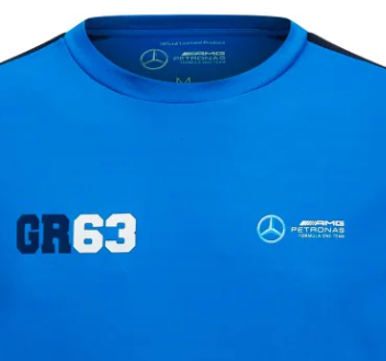 Mercedes T-Shirt, George Russell, Sports, Blue