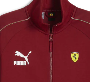Ferrari felpa, Puma, Race Iconic T7 Track, rosso intenso