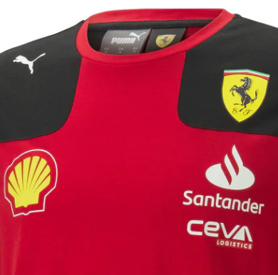 Ferrari Maglietta, Squadra, Carlos Sainz, Rosso, 2023