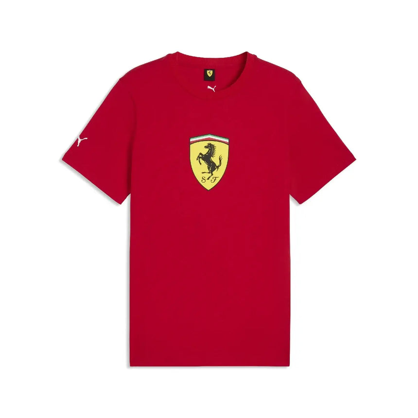 Maglietta Ferrari, scudo colorato, rosso