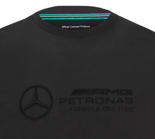 Mercedes Maglietta, Stealth Large Logo, Nero, 2022