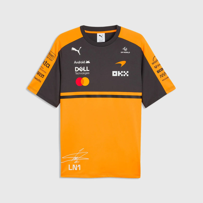 Polo McLaren, squadra, Lando Norris, papaya