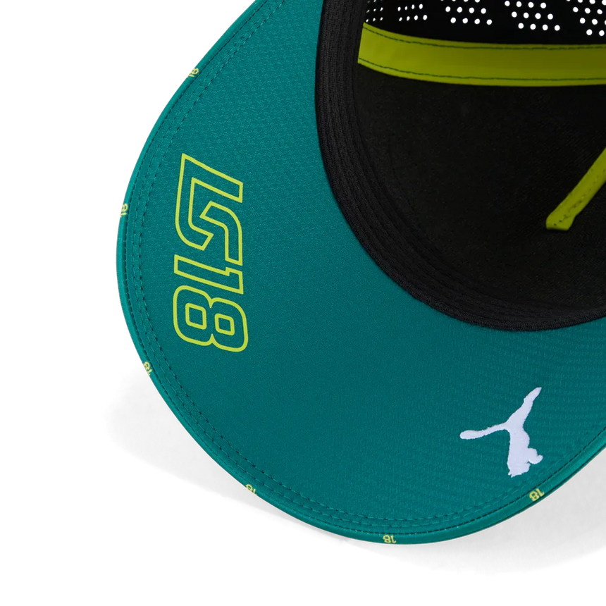 Cappellino Aston Martin, squadra, Lance Stroll, verde