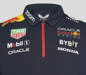 Red Bull Racing t-shirt collar shirt, Team, Blue, 2023