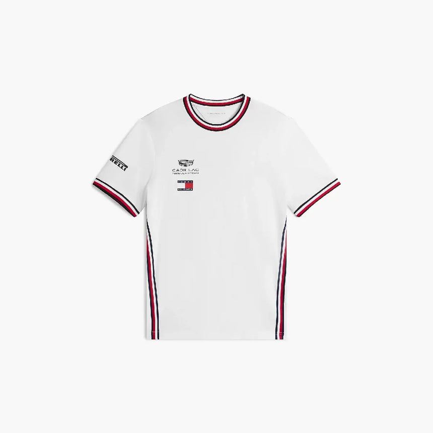 T-shirt Cadillac F1, squadra, Tommy Hilfiger, bianca, 2026