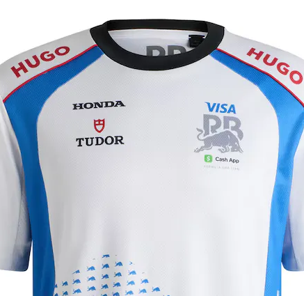 Maglietta Replica VISA RB MENS Hadjar BIANCA 🔥