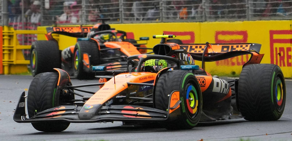 Russell: “Il vantaggio della McLaren è maggiore di quanto sia mai stato quello della Red Bull”