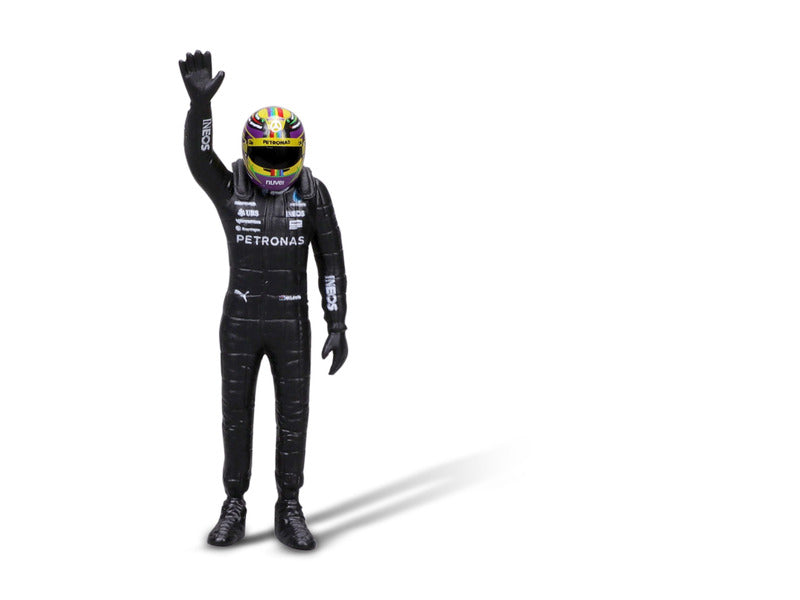 Modellino Mercedes, Burago, Lewis Hamilton, n. 44, scala 1:24, W14 E, con pilota