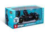 Mercedes modellino d'auto, bburago, George Russell, #63, 1:24, W14 E, con pilota