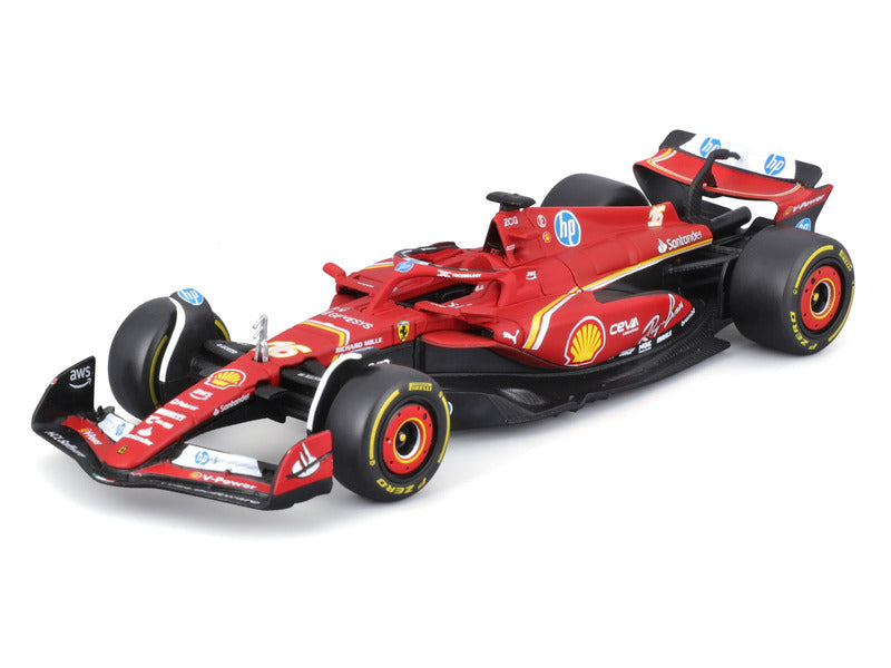 Modellino Ferrari, Charles Leclerc, SF-24, bburago, rosso 🔥