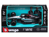Mercedes modellino d'auto, bburago, George Russell, #63, 1:43, F1W15