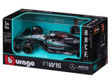 Mercedes modellino d'auto, bburago, George Russell, #63, 1:43, F1W15