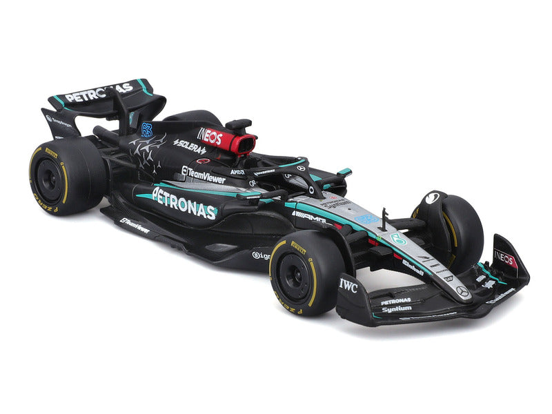 Mercedes modellino d'auto, bburago, George Russell, #63, 1:43, F1W15