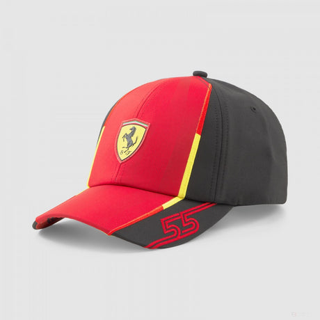 Cappellino da baseball Ferrari Sainz, Jr. Rosso Corsa-PUMA Nero - FansBRANDS®