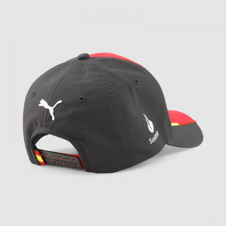 Cappellino da baseball Ferrari Sainz, Jr. Rosso Corsa-PUMA Nero