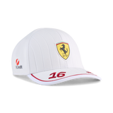 Ferrari, Charles Leclerc, cappellino da baseball, bianco