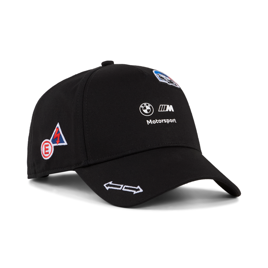 Cappellino da baseball BMW, MMS, adesivi, nero