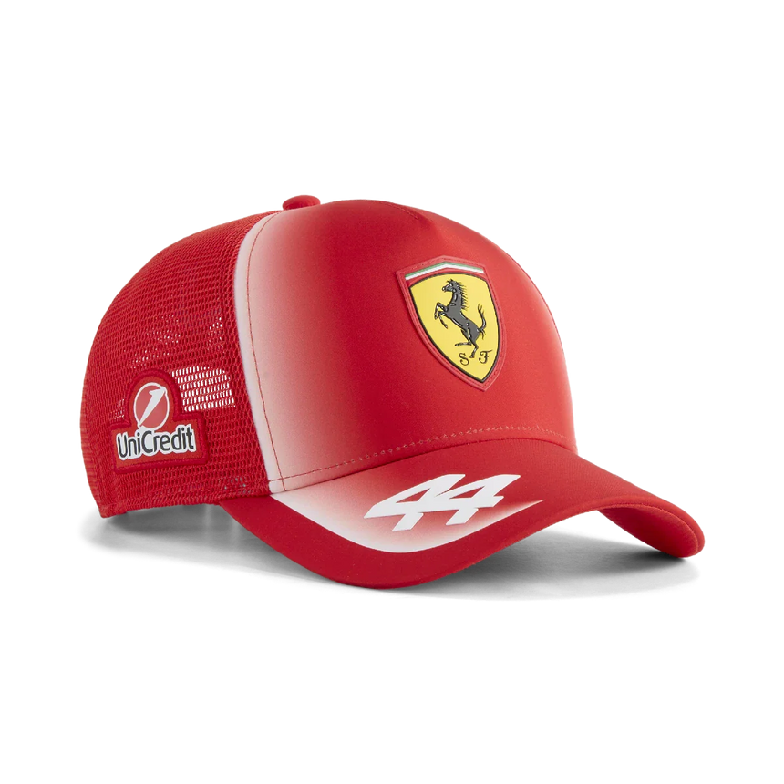 Cappellino trucker Ferrari, team, Lewis Hamilton, Puma, rosso