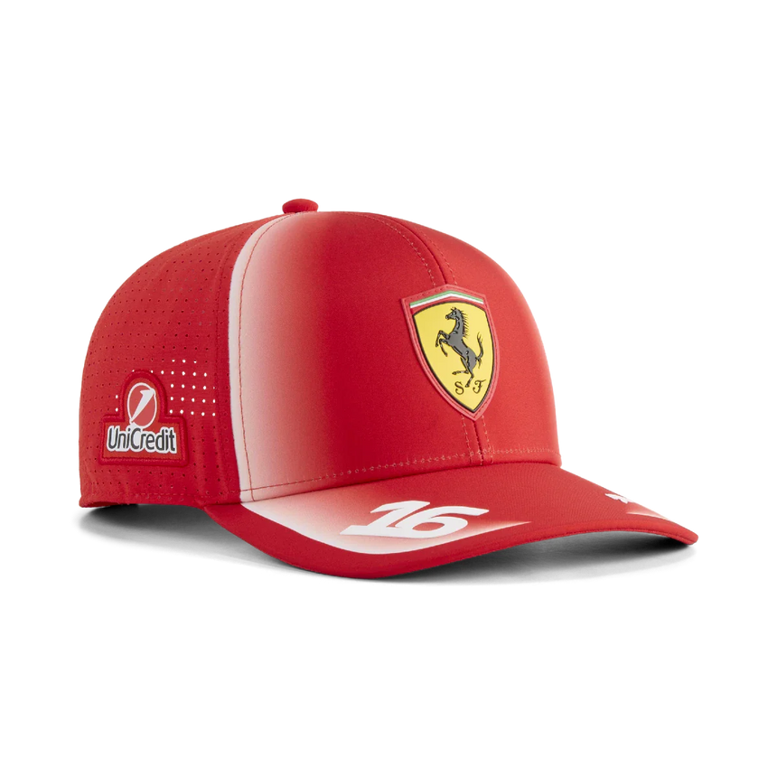 Cappellino Ferrari, squadra, Charles Leclerc, Puma, rosso