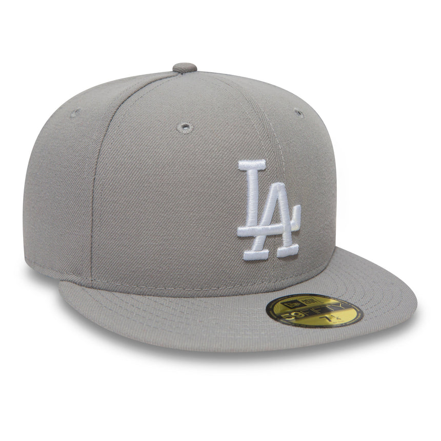 Cappellino Los Angeles Dodgers, New Era, 59FIFTY, Basic, grigio