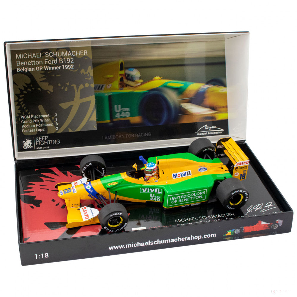 giallo, 1:18, Michael Schumacher Benetton Ford B192 Belgian GP Modello di automobile - FansBRANDS®