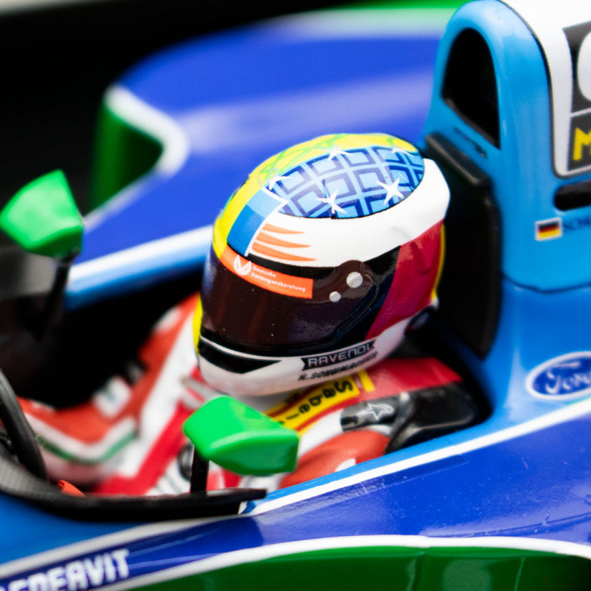 1:18, Mick Schumacher Benetton Ford B194 Demo Run Belgium GP 2017 Modello di automobile - FansBRANDS®