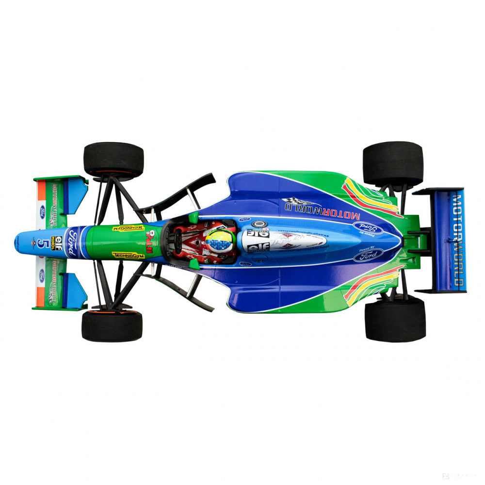 1:18, Mick Schumacher Benetton Ford B194 Demo Run Belgium GP 2017 Modello di automobile