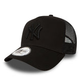 Cappellino New Era dei New York Yankees, stile trucker, completamente nero