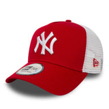 Cappellino New York Yankees, New Era, modello trucker, rosso