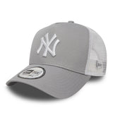 Cappello New York Yankees, New Era, modello trucker, grigio
