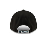 Cappellino Miami Marlins, New Era, 9FORTY, per la squadra, nero