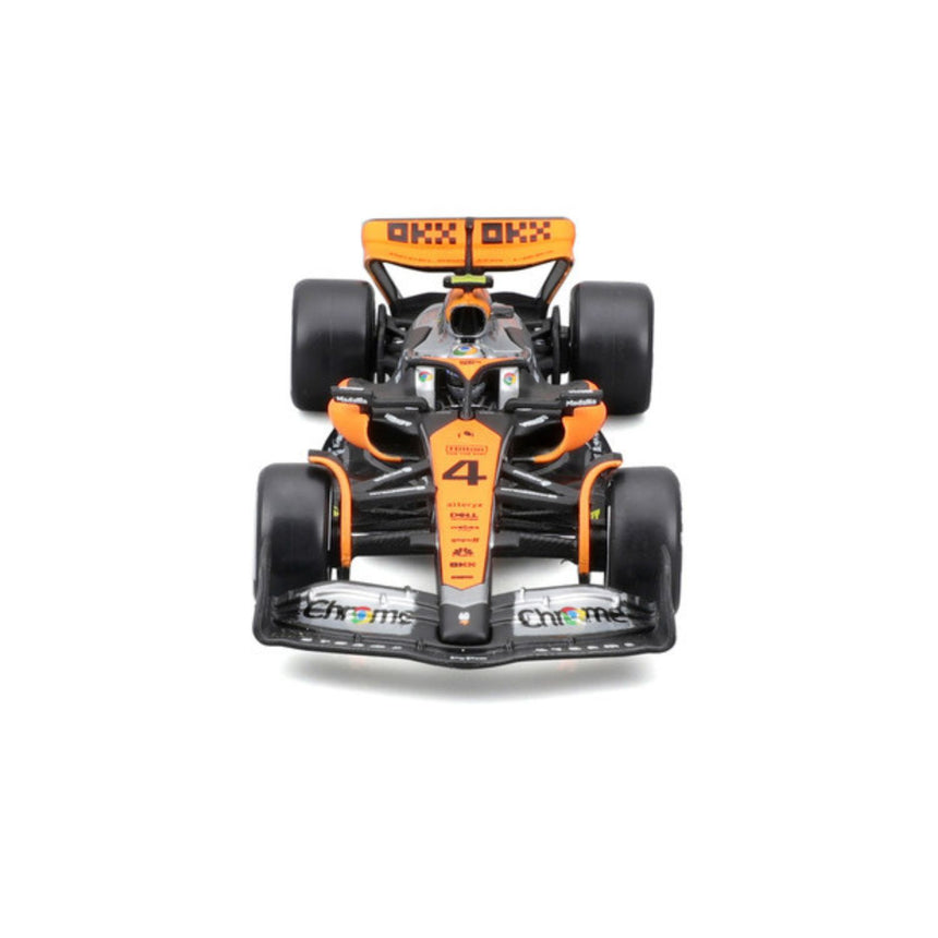 Modellino di auto McLaren F1, con casco, MCL60, bburago, 1:43, Lando Norris #4