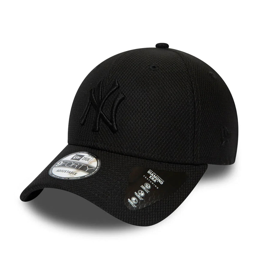 Cappellino New York Yankees, New Era, 9FORTY, nero totale