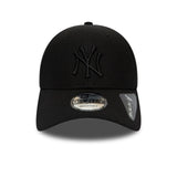 Cappellino New York Yankees, New Era, 9FORTY, nero totale