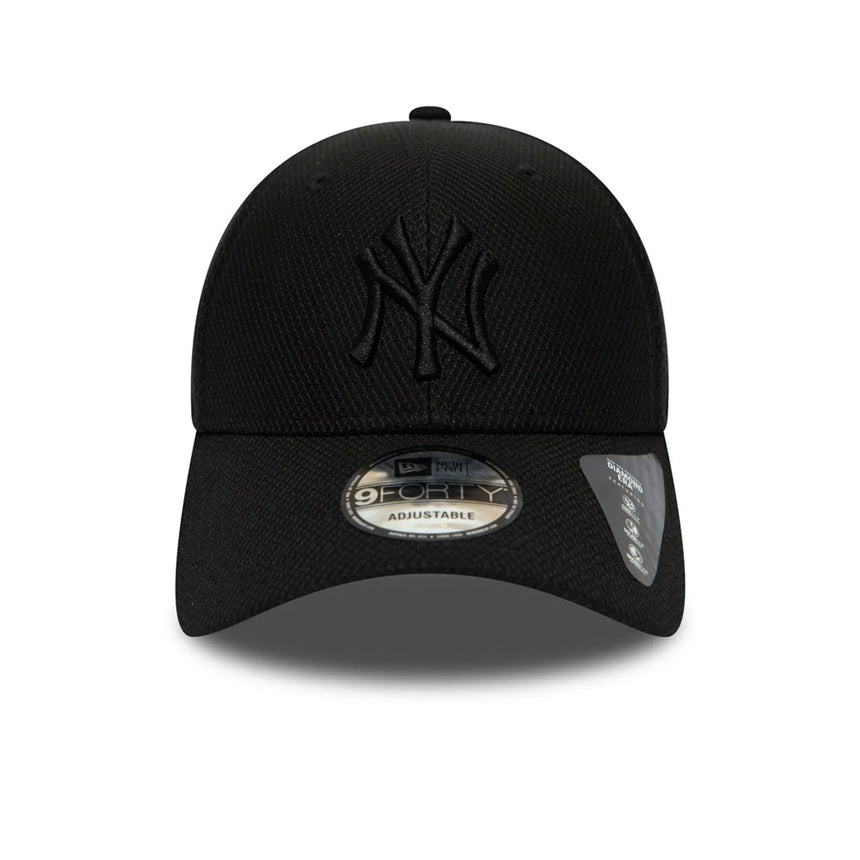Cappellino New York Yankees, New Era, 9FORTY, nero totale