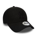 Cappellino New York Yankees, New Era, 9FORTY, nero totale
