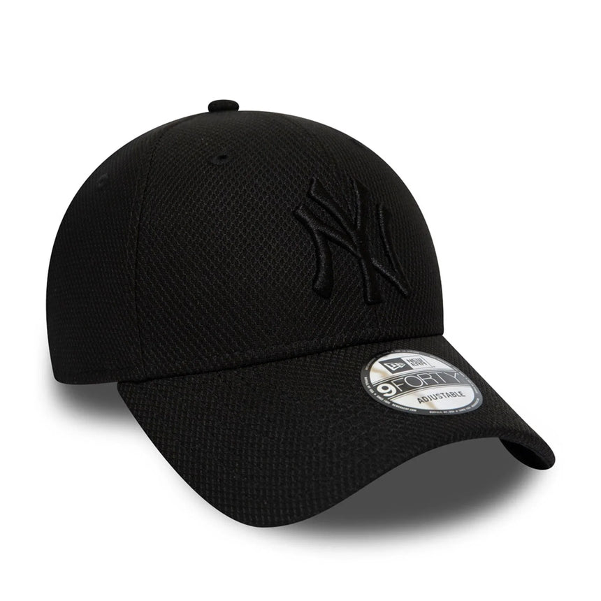 Cappellino New York Yankees, New Era, 9FORTY, nero totale