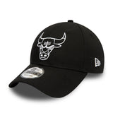 Cappellino Chicago Bulls, New Era, 9FORTY, essenziale, nero