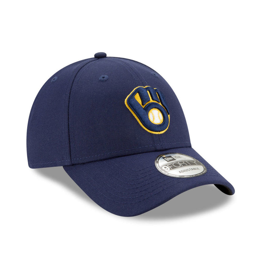 Cappellino Milwaukee Brewers, New Era, 9FORTY, squadra, blu