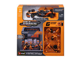 kit modello McLaren, pass pit, bburago, 1:43, Lando Norris, #4, MCL38
