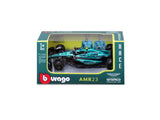Modellino in scala 1:43 di Aston Martin AMR23, Bburago, Fernando Alonso #14, 2023