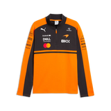 Pullover McLaren, squadra, mezzo zip, papaya, 2026