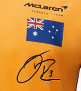 McLaren t-shirt collar shirt, Daniel Ricciardo Team, Orange, 2022