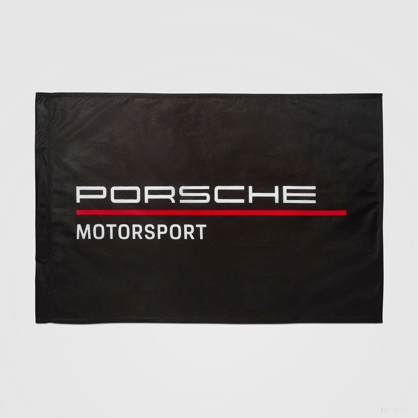 Porsche Fanwear Banderia, 90x60 cm, Nero, 2022 - FansBRANDS®
