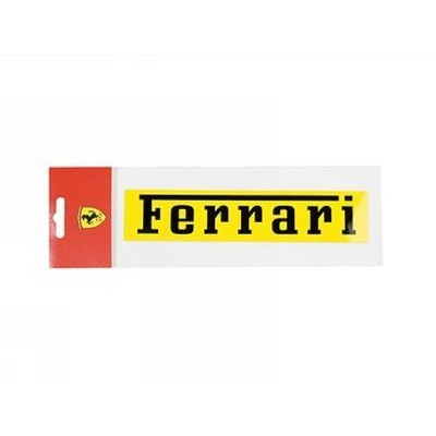 giallo, 11x2 cm, Ferrari Etichetta