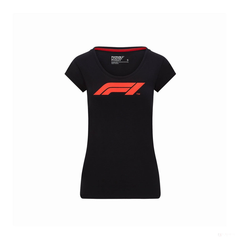 Formula 1 Maglietta per Donne, Formula 1 Logo, Nero, 2020 - FansBRANDS®
