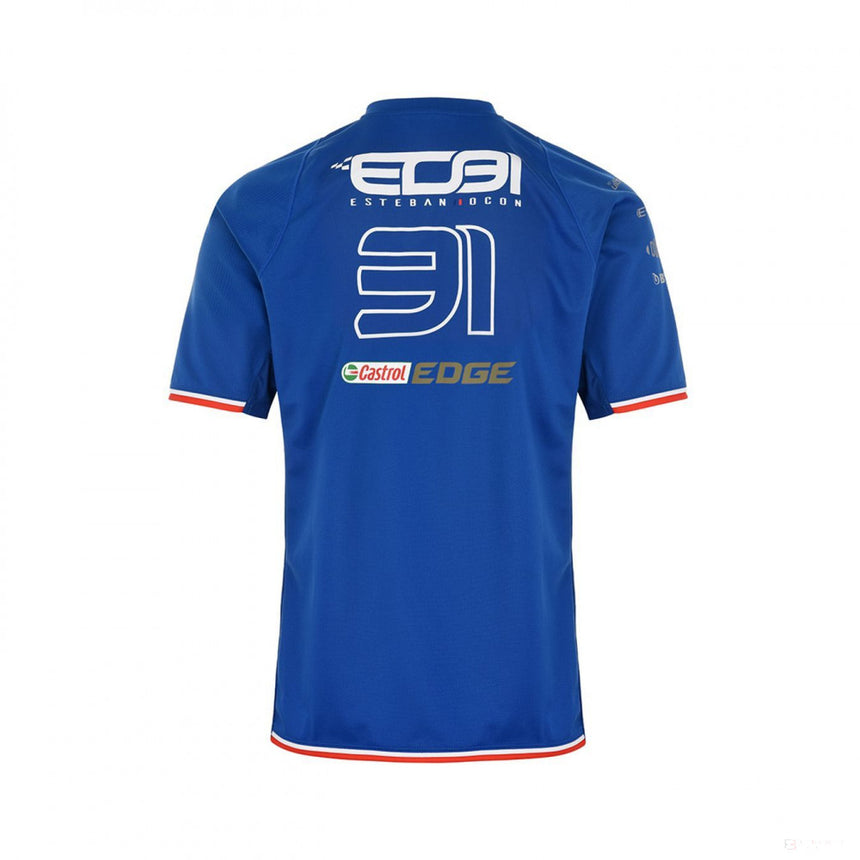 Alpine Maglietta, Esteban Ocon 31 Team, Blu, 2022 - FansBRANDS®