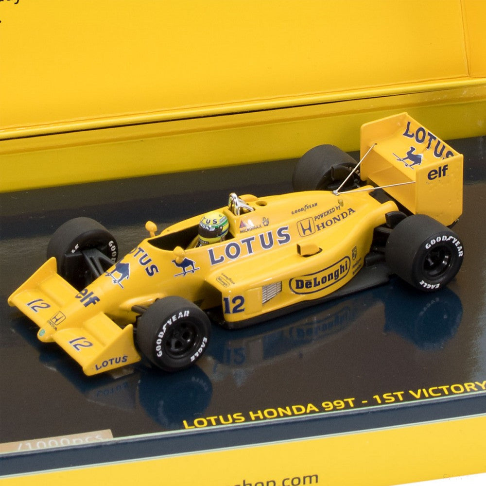 giallo, 1:43; Ayrton Senna Lotus Honda 99T 1987 Monaco Modello di automobile