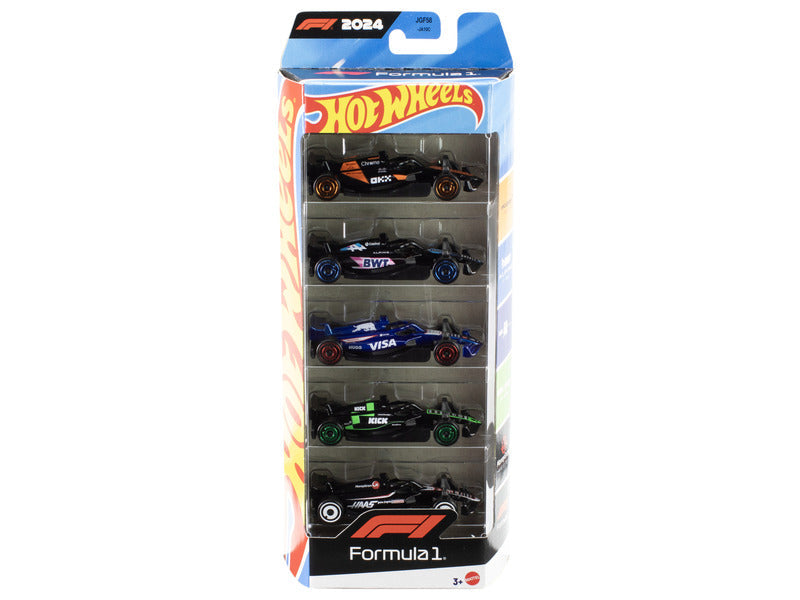 Hot Wheels F1 set, 5 pezzi auto F1 in scatola
