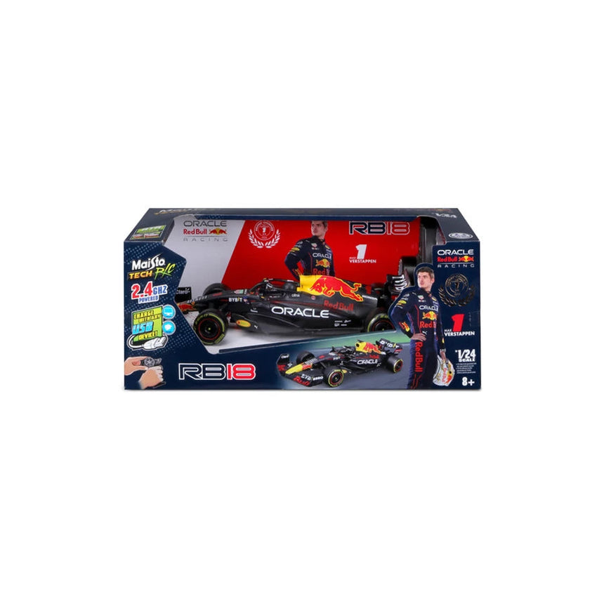 Auto RC Red Bull Racing, Maisto Tech RC, Max Verstappen, 1:24, n. 1, RB18